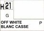 H021 Off White  Blanc casse