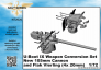 1/72 Type IXC weapon conversion set  new 105mm cannon and Flak