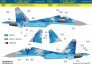 1/48 Sukhoi Su-27UB Ukrainian digital camouflage decal sheet image 1