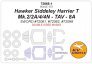 1/72 Hawker Siddeley Harrier T Mk.2/2A/4/4N Tav 8A masks image 1