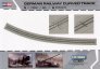 1/72 German Curved railway Track