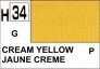 H034 Cream Yellow  Jaune crme