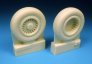 1/48 Mikoyan MiG-25PD/PDS Foxbat Main and Nose Wheels. This image 1