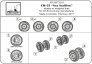 1/72 CH-53 Sea Stallion wheels w/ weighted tires image 5
