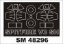 Montex 1/48 Spitfire Mk.VC Masques Cadre Cockpit