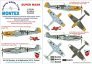 Montex 1/32 Bf-109E-4 Masques verri�re + insignes + d�cals Eduar