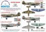 Montex Masques Curtiss P-40K 1/32 Verri�re + Insignes Hasegawa