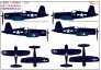 1/48 Decals F4U-1D Corsair / F4U-4 WW.II image 2
