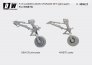 1/48 F-16 lightweight landing gear, tailor-made for Kinetic image 3