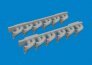 Brassin 1/48 P-39 exhaust stacks fishtail for Arma Hobby. image 1