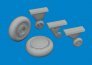 Brassin 1/48 F4F-4 wheels early for Academy image 1