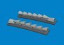 Brassin 1/48 P-40 cold weather exhaust stacks fishtail image 1