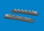 Brassin 1/48 P-40 cold weather exhaust stacks rounded image 1