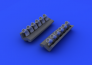 1/48 Spitfire exhaust stacks rounded (EDU)