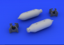 1/48 US 500lb bombs (2 pcs.) image 1