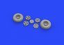 BRASSIN 1/32 Spitfire Mk.IX wheels 4 spoke pattern image 3