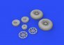Brassin 1/32 P-40N wheels image 1