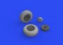 Brassin 1/32 P-40E wheels image 1