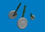 Brassin 1/32 Bf 109G-6 wheels for Revell image 1
