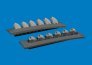 Brassin 1/48 P-40 exhaust stacks rounded for Eduard image 1