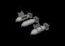 Brassin 1/48 P-40 500lb M64 US bombs for Eduard image 1