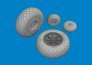 Brassin 1/48 P-40N wheels diamond tread for Eduard image 1
