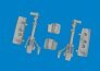 Brassin 1/48 P-40N undercarriage legs for Eduard image 1