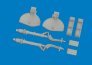 Brassin 1/48 A6M undercarriage legs for Eduard image 2