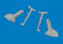 Eduard Brassin Spitfire Mk.IXe Undercarriage Legs 1/48 Airfix image 1