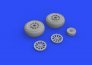Brassin 1/48 P-51D wheels diamond tread image 1
