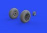 Brassin 1/48 P-51D wheels oval tread image 2