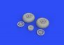Brassin 1/48 P-51D wheels oval tread image 4