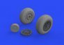 Brassin 1/48 P-51D wheels pointed cross tread image 2