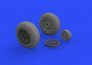 Brassin 1/48 P-51D wheels pointed cross tread image 3