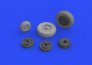 Brassin 1/48 Mirage IIIC wheels image 1