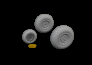 Brassin 1/48 B-25J wheels image 3