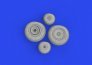 Brassin 1/48 Mi-4 wheels for Trumpeter image 1