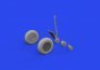 Brassin 1/48 TBF/TBM wheels with smooth tire for Academy image 1