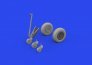 Brassin 1/48 TBF/TBM wheels with smooth tire for Academy image 2
