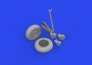 Brassin 1/48 TBF/TBM wheels with smooth tire for Academy image 3