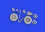 Brassin 1/48 TBF/TBM wheels with smooth tire for Academy image 4