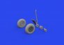Brassin 1/48 TBF/TBM wheels with pattern for Academy image 1