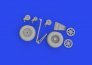 Brassin 1/48 TBF/TBM wheels with pattern for Academy image 4