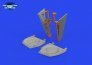 Brassin 1/48 P-51B/C undercarriage legs BRONZE image 4