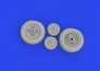 Brassin 1/48 Gannet wheels for Airfix image 1
