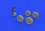 Brassin 1/72 MiG-17 wheels