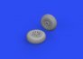 Brassin 1/72 P-51B/C wheels diamond tread image 3
