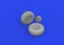 Brassin 1/72 P-51D wheels diamond tread for Eduard image 1