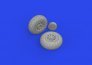 Brassin 1/72 P-51D wheels oval tread for Eduard image 2