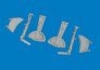 Eduard Brassin 1/72 Jambes de train Bf 109K-4